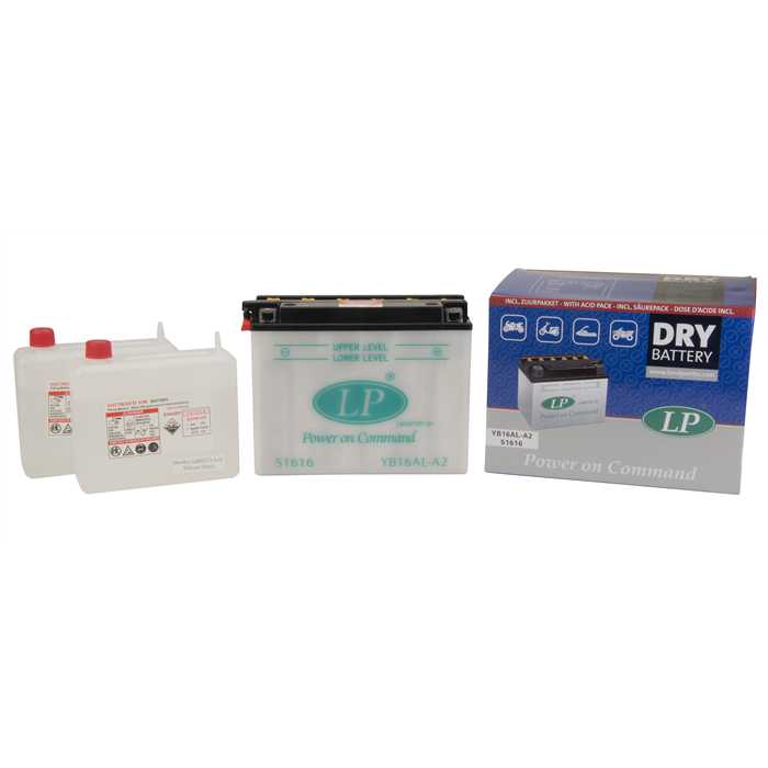 Batterie YB16AL-A2 avec pack acide LANDPORT